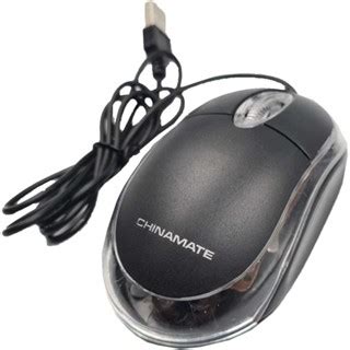 Mouse óptico LED Fio USB Para Computador Notebook Chinamate