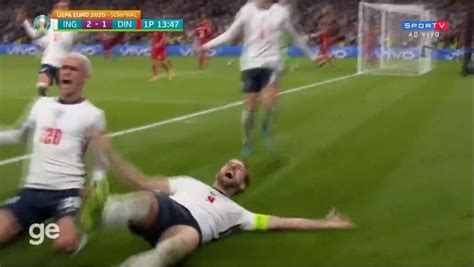 Vídeo Melhores Momentos Inglaterra 2 x 1 Dinamarca pela Eurocopa