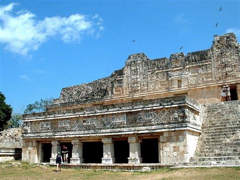 Ruins of the city of Uxmal - a monument of Mayan culture in Mexico