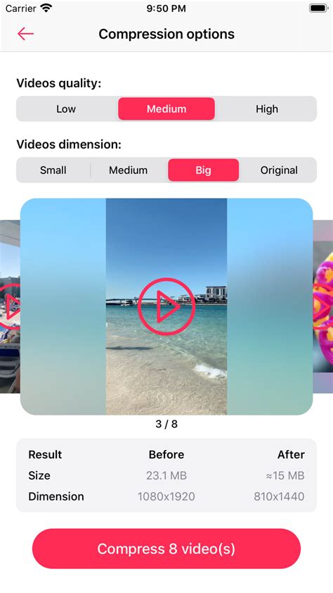 iPhone için Video Compressor resize all İndir