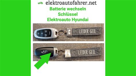 Batterie Wechseln Autoschl Ssel Elektroauto Hyundai Ioniq