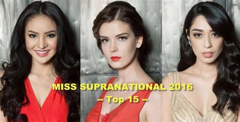 Miss Supranational 2016 Top 15 Hot Picks Starmometer