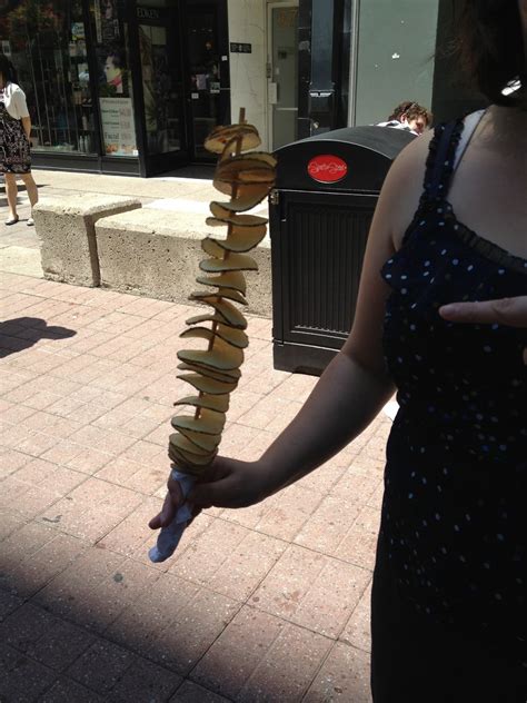 Fun time in Ottawa: Potato on a stick!!!