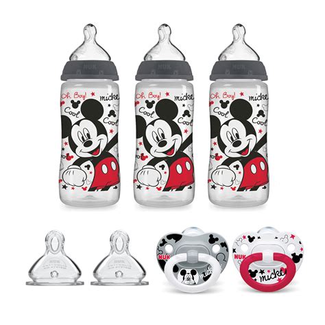 Nuk Mickey Mouse Bottle Pacifier Newborn Set Walmart Walmart