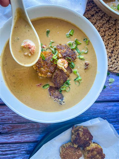 Delicious Crawfish Bisque Recipe with Crispy Crawfish Cakes - Weekday Pescatarian