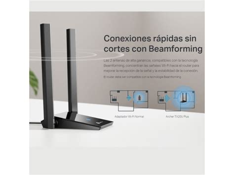 Antena Tarjeta De Red USB TP Link Archer TX20U Plus WiFi 6 AX1800 Dual