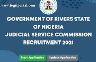 Rivers State Judicial Service Commission Recruitment 2022 2023