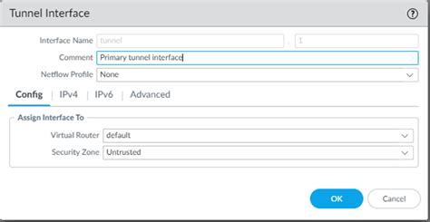 Configuring Primary And Secondary Tunnel Interfaces