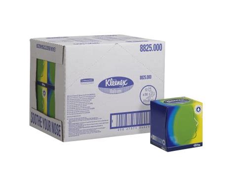 Kleenex Balsam Facial Tissues Cube 56 Sheets Pack Of 12 8825 Order