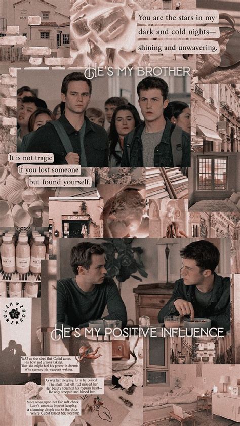 Lockscreen Wallpaper Aesthetic Edit Clay Jensen And Justin Foley 13 Reasons Why 13rw Season 4