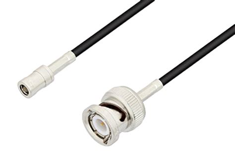 Smb Plug To Bnc Male Cable 72 Inch Length Using Rg174 Coax