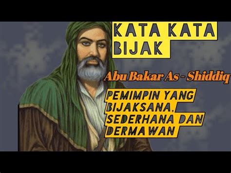 Kata Kata Bijak Abu Bakar Ash Shiddiq Untuk Motivasi Menjalani