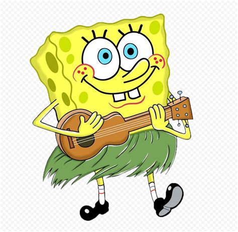 Hd Spongebob Playing The Guitar Illustration Png Citypng The Best Porn Website