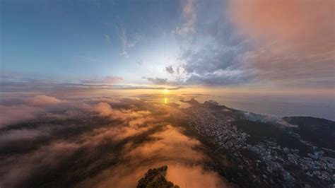 Hintergrundbilder Sonnenlicht Sonnenuntergang Stadt Betrachtung