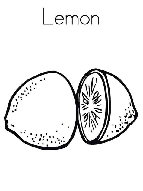 Lemon Coloring Pages