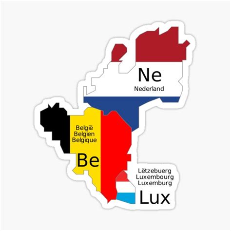 "Benelux Flag Map" Sticker by abbeyz71 | Redbubble