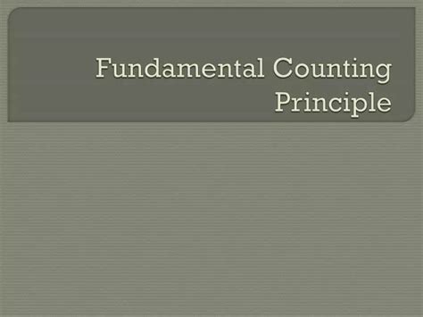 Ppt Fundamental Counting Principle Powerpoint Presentation Free