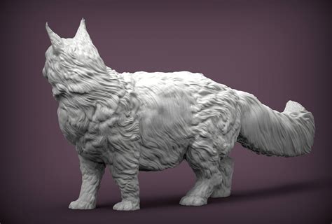 3d File Maine Coon 3d Print Model 🐱 ・3d Printing Design To Download・cults