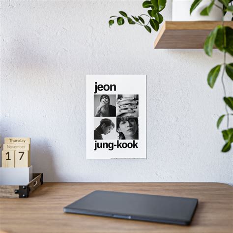 Jungkook BTS Gloss Posters Aesthetic Bts Room Decor Bts Gifts Bts