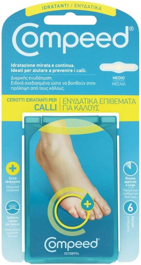 COMPEED Cerotti Callifughi Idratanti A Lunga Durata Per Calli