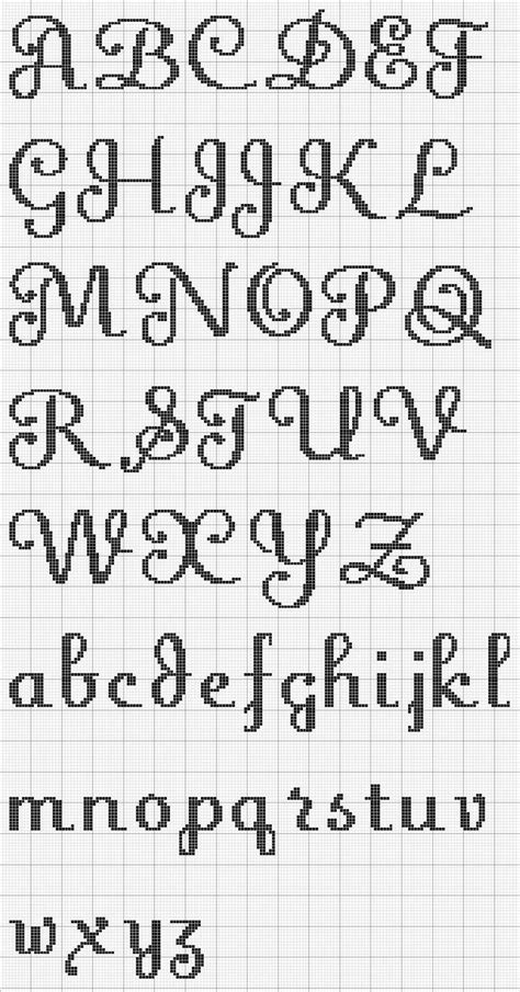 Cursive Cross Stitch Alphabet Letters Cross Stitch Patterns