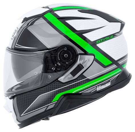 Capacete Shoei GT Air II Haste TC 4 Cinza Verde C Pinlock Anti