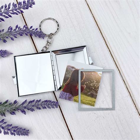 Personalised Custom With Mirror Printed Photo T Keyring Etsy