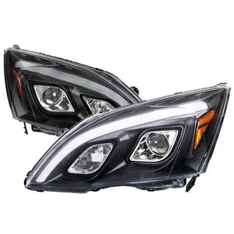 Honda Cr V Led Drl Projector Headlights Black