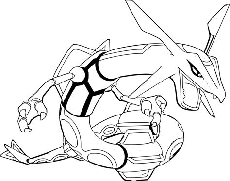 Desenhos De Rayquaza Pokemon Para Colorir E Imprimir ColorirOnline