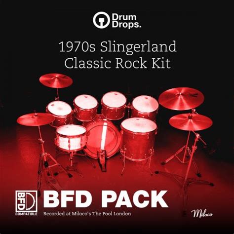 1970s Slingerland Classic Rock Kit Bfd Pack By Drumdrops Drums