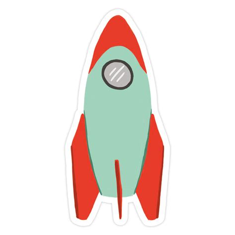 Rocket Sticker– Bloomwolf Studio