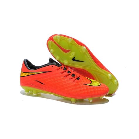 Neymar Crampon Football Nouveau Nike Hyper Venom Phantom Fg Rouge Jaune Or