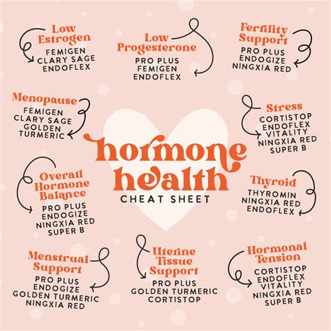 Cheat Sheet For Healthy Hormones Bailey Lowe