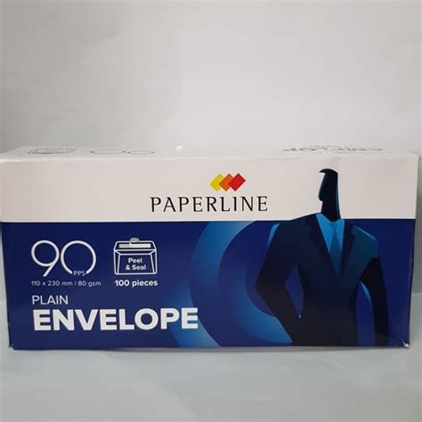 Jual Amplop Polos Panjang 90 Paperlineamplop Putih Polos Panjang 90