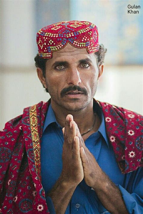 So Beautiful Sindhi Man With Traditional Sindhi Topiand Ajrak Pakistan