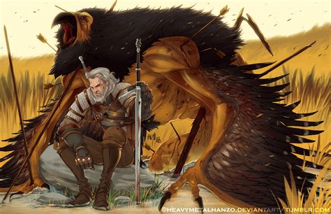 The Witcher Iii Hunting The Royal Griffin By Heavymetalhanzo On Deviantart