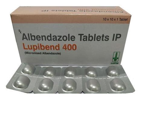 Used To Treat Parasitic Warm Infections Albendazole Tablets Ip Lupibend 400 Mg Cool And Dry