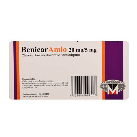 Comprar Benicar Amlo Menarini 205 Mg X 14 Tabletas Walmart Costa Rica