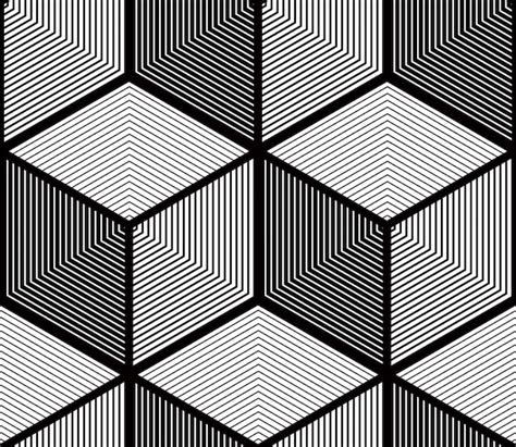 Premium Vector | Contrast black and white symmetric seamless pattern ...