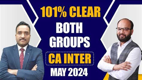 101 Clear CA Inter Both Groups How To Pass CA Inter Both Groups Sep