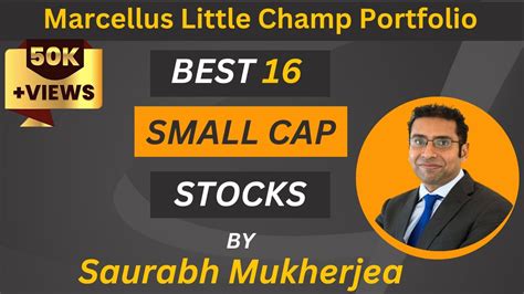 Saurabh Mukherjea Best Small Cap Picks Learn How To Pick Best Stocks