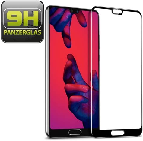 Protectorking 2x 9H Hartglas für Huawei P20 Pro FULL Panzerfolie