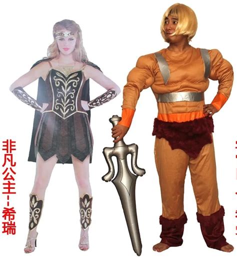 Free Shippingcospaly Halloween Adult Clothes He Man And The Masters Of