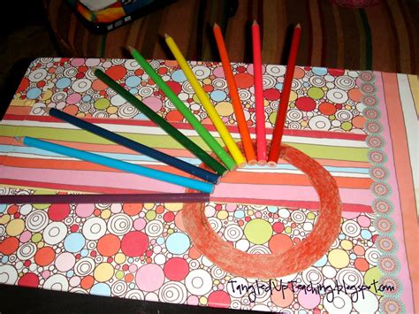 Tangled Up Teaching Colored Pencil Wreath