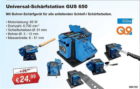 Universal Schärfstation Gus 650 Güde Q9 Angebot Bei Stabilo Fachmarkt