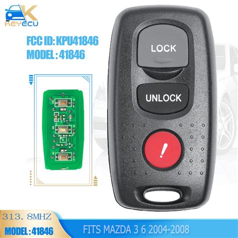 KEYECU Llave De Coche Remota Modelo 41846 Mando A Distancia De 3