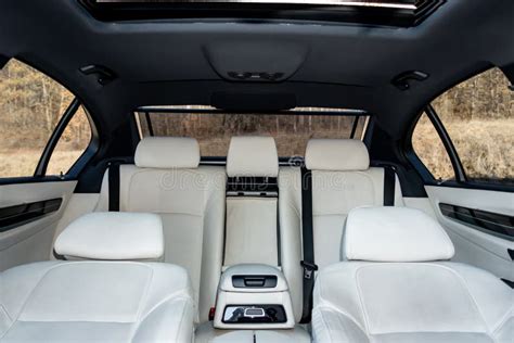 Luxurioust White Leather BMW Interior Editorial Image - Image of ...