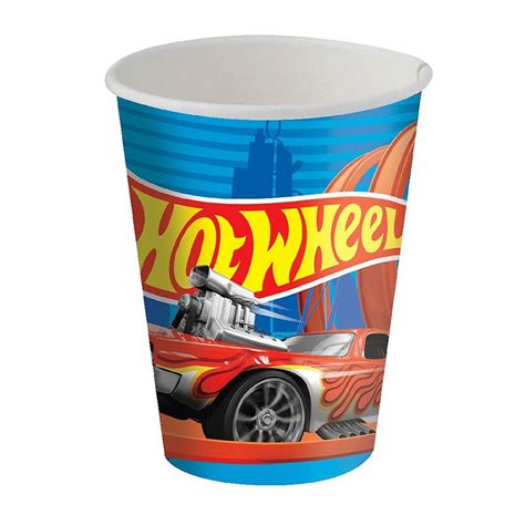 Copo Papel 200ml Festa Hot Wheels Festcolor Rizzo Embalagens Rizzo Embalagens