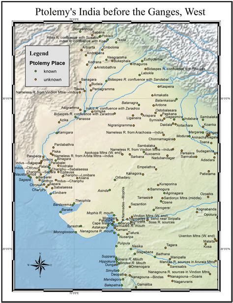 This map shows our combined known and unknown locations from Ptolemy's ...