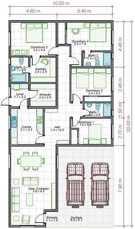 Planos De Casas De X Con Medidas Decide Tu Casa Planos De Casas